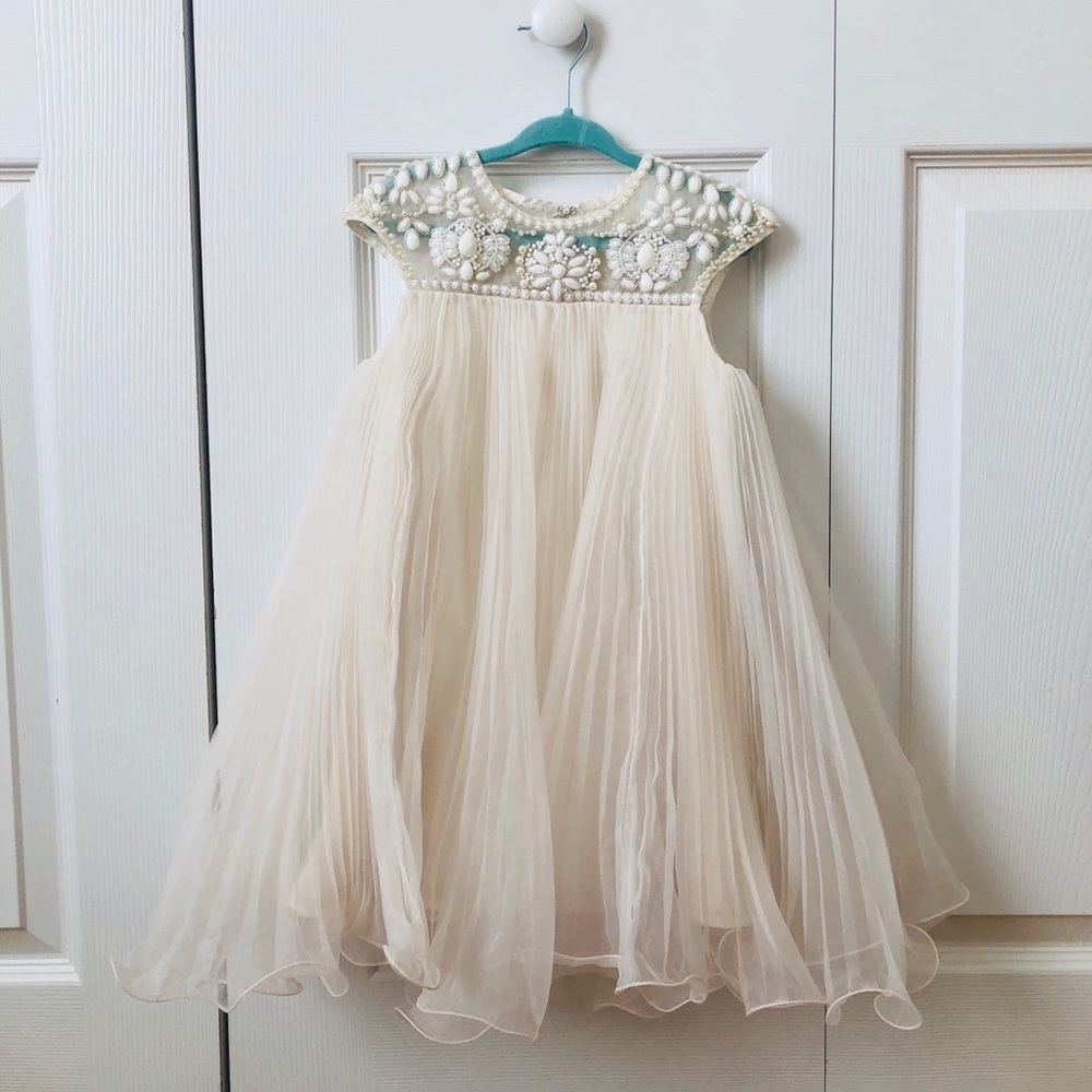 Marchesa x Neiman Marcus: Pleated Organza Dress